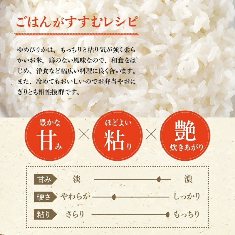 （無洗米5kg）ホクレンゆめぴりか 米 特A ホクレン 北海道産 ごはん ブランド 北海道米 無洗米 白米 炊き込みご飯 卵かけごはん 手巻き寿司 おにぎり お弁当 _Y010-0454