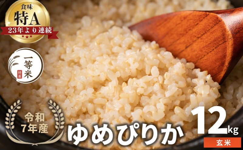 【順次発送中】◇令和7年産◇FURUCRI FARM 余市産 ゆめぴりか(玄米) 12kg_Y067-0301