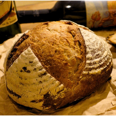 北海道産小麦100%使用、石窯焼き・自家製天然酵母・ホエイ使用の冷蔵庫で熟成するカンパーニュ3種【配送不可地域：離島】【1492845】