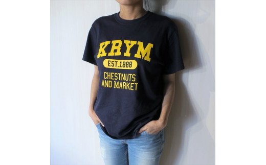 北海道栗山町「Chestnuts&Market」オリジナルTシャツ（ネイビー）