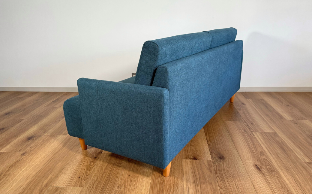 2人掛けソファー【張地100種類以上・木脚塗装色選択可】コンパクトデザイン（ジャンプ）