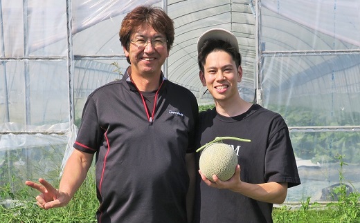 【先行予約】極上の一品「日原メロン」1玉×2品種食べ比べ定期便 北海道産赤肉メロン