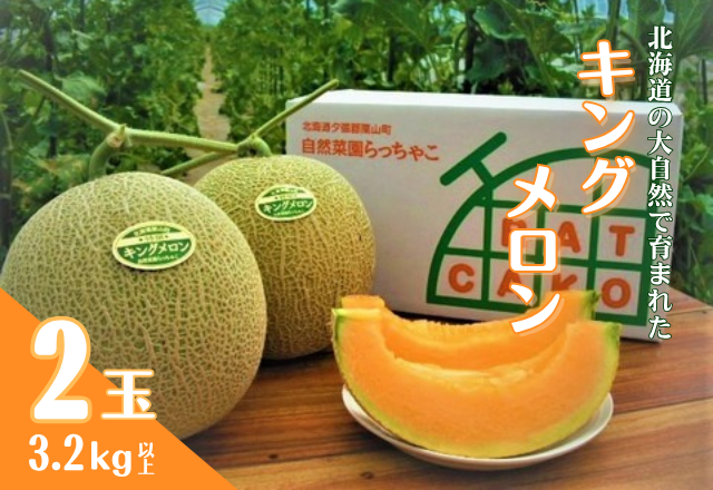 【数量限定】北海道の森が育てた奇跡のキングメロン 2玉