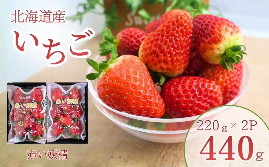 もぎたて！ファームうかわの大粒いちご2パック