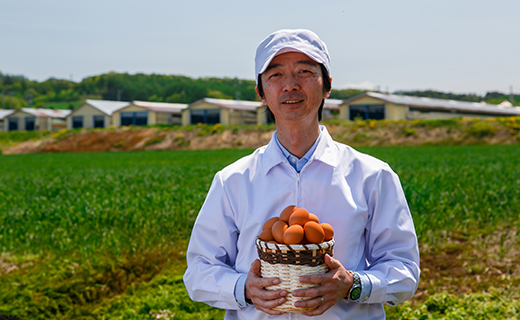北海道産たまごを食べ比べ「とうきびたまご３種」６個入×８パック　酒井農場