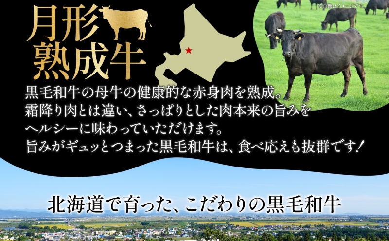 月形熟成牛 ハンバーグ 120 g 6 個 計 720 g 北海道フード株式会社 添加物不使用 熟成肉 冷凍 ギフト 詰め合わせ 和牛 赤身 牛肉 お弁当 ランチ 昼食 夕食 おかず 惣菜 バーベキュー 焼肉 キャンプ アウトドア 送料無料 北海道 【 月形町 】