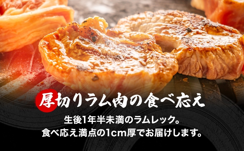 さかいのジンギスカン 厚切りラム 500g 2袋 肉 焼肉 BBQ ジンギスカン 味付き 子羊 お肉 羊 羊肉 ジビエ 時短 パーティー お取り寄せ 肉のさかい 酒井畜産 送料無料 北海道 月形町