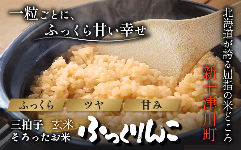 【令和7年度産】 ふっくりんこ 玄米 10kg ｜ オンライン 申請 ふるさと納税 北海道 新十津川 北海道産 米 ブランド ブランド米 お米 北海道米 道産米 ご飯 美味しい ギフト  贈り物 お取り寄せ 新十津川町【1101805】