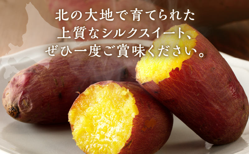 【数量限定】あま〜い畑スイーツ！北海道雨竜町産 さつまいも 「シルクスイート」 Sサイズ 1kg 小さめサイズ 産地直送 さつまいも サツマイモ 北海道 国産 おやつ お菓子作り 料理