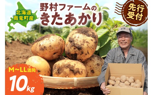 【先行予約】2026年9月下旬発送 北海道産 じゃがいも きたあかり 10kg 別名「栗じゃが」 甘くておいしい ジャガイモ 芋 いも 秋野菜 季節の野菜 直送農場 北海道雨竜町産 サイズ混同 野菜 U012-0002