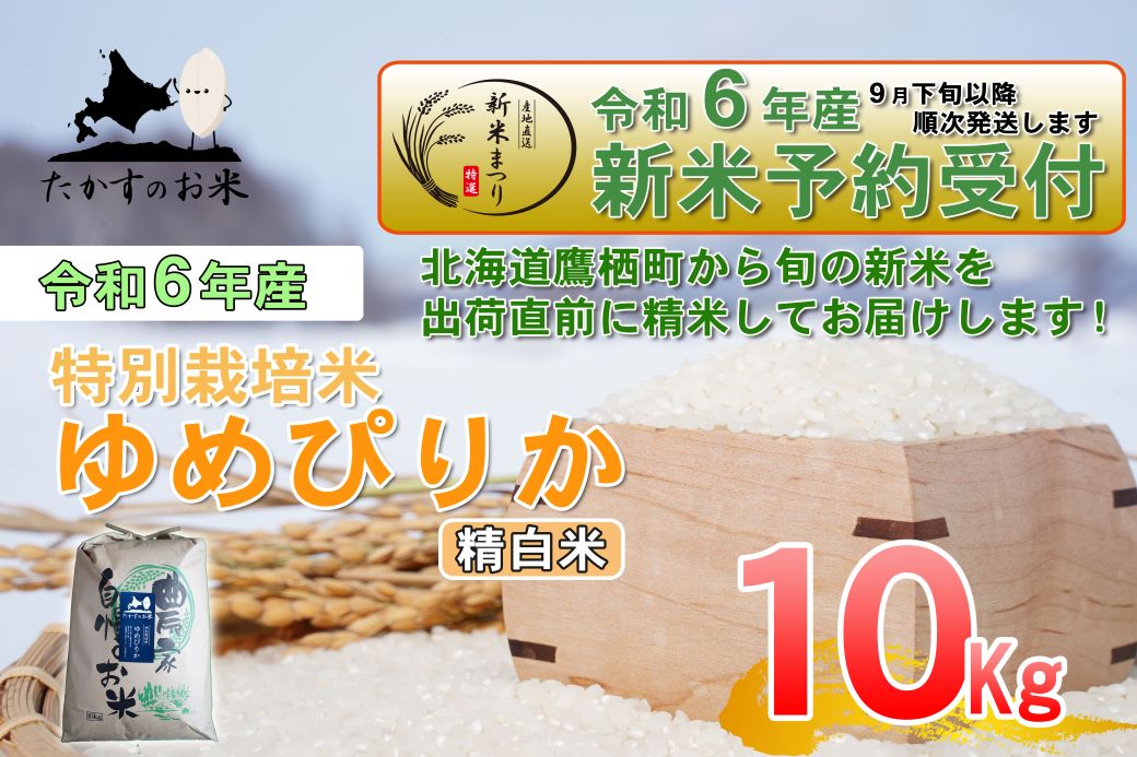 A220 　【新米予約】令和６年産北海道米を代表する人気の品種「ゆめぴりか」（精白米・10kg）