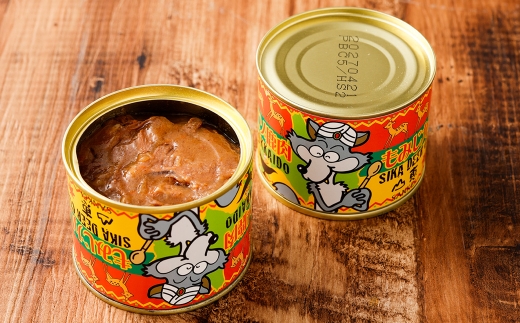 【 2回 定期便 】 エゾ鹿肉 もみじカレー 缶詰 6缶セット エゾ鹿肉 えぞ鹿肉 シカ肉 しか肉 ジビエ