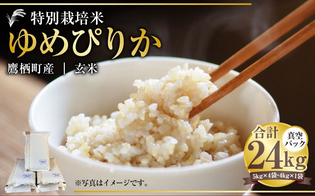 【令和7年産】 ゆめぴりか （玄米） 真空パック 24kg 北海道 鷹栖町 たかすタロファーム 米 コメ こめ ご飯 玄米 お米 ゆめぴりか コメ 玄米