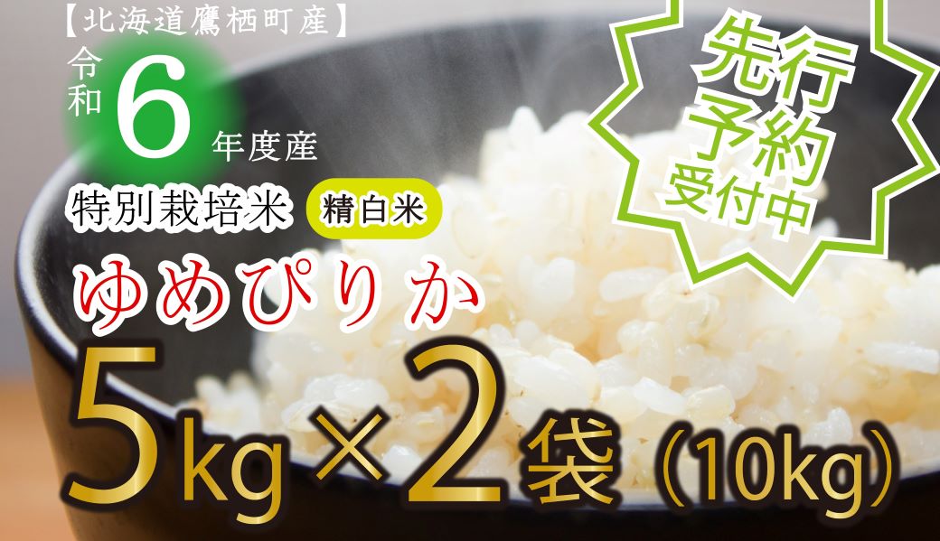 A116 　【先行予約】令和６年産たかすタロファームゆめぴりか（ゆめぴりか精白米・5kg×２袋）