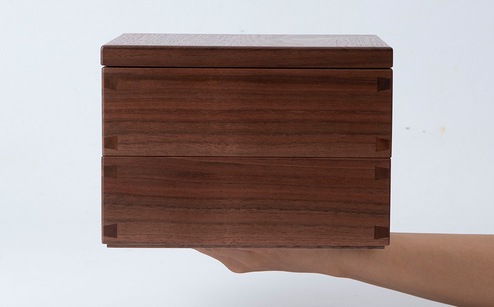 重箱　ナラ材 （6.5寸） ■工房 アームズ■ 写真立て 木製 フォトフレーム 無垢材