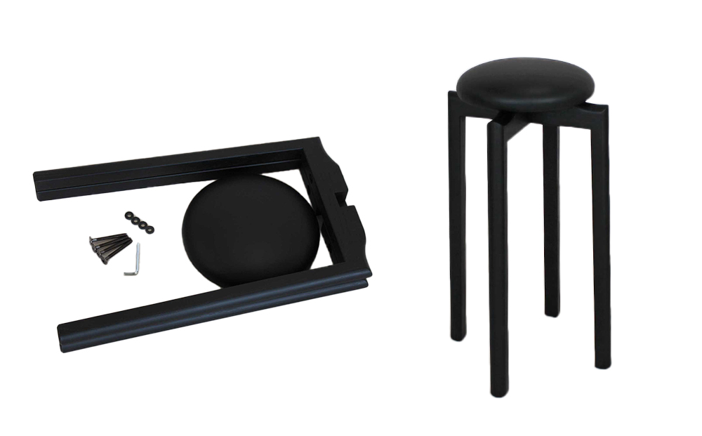 【匠工芸】ふるさと納税特別仕様 マッシュルームスツール(ブラック)Sサイズ