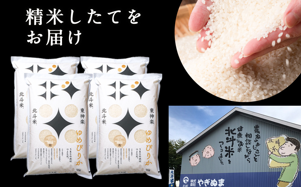 【令和7年産】有機JAS認証米ゆめぴりか（転換期間中）20kg（5kg×4） 国産 北海道産