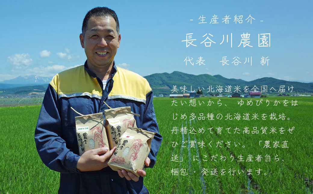 【令和6年産】長谷川農園 彩 5kg≪定期便3ヶ月≫5kg×3回 15kg以上 北海道米 北海道産 当麻町 北海道【U-046】