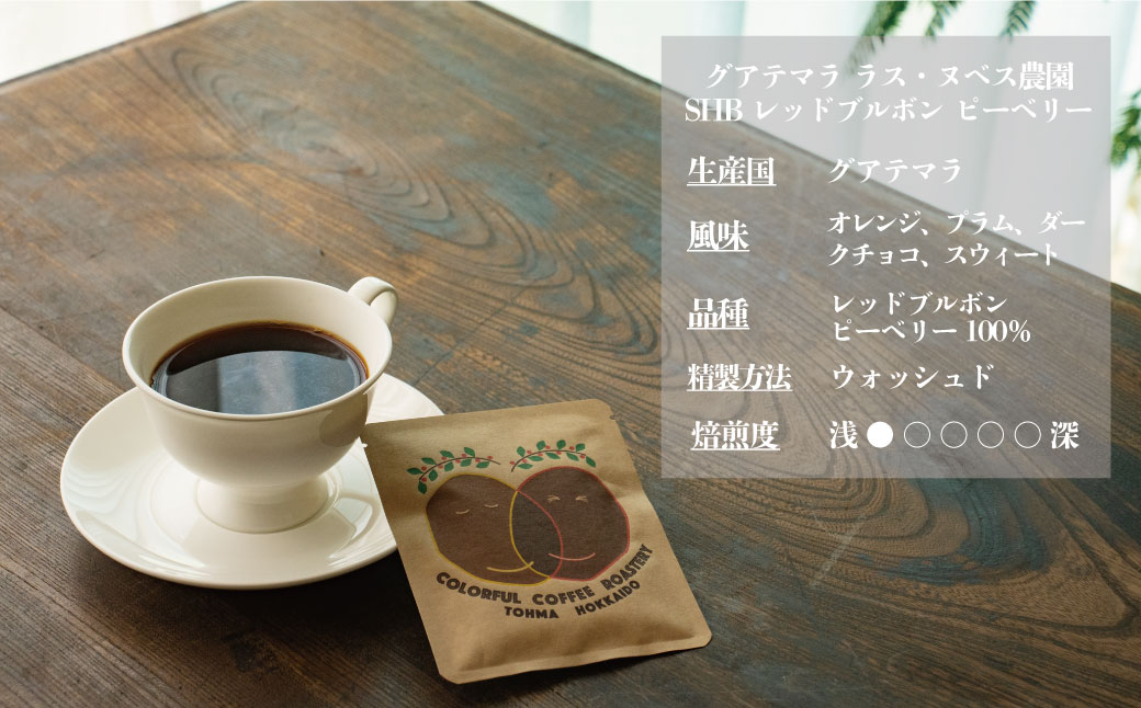 シングルコーヒー豆 (グアテマラ浅煎り) 90ｇ×3袋【W-026】1