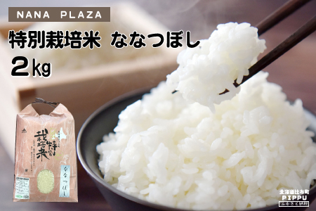 【2024年10月中旬発送～新米予約】ナナプラザ　特別栽培米ななつぼし　2kg