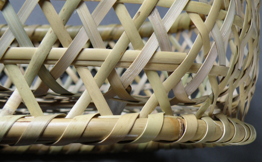 千島笹 椀籠【北の竹工房】日用品 雑貨 竹材 竹製品 加工品 竹細工 籠 かご カゴ 北海道 比布町 ぴっぷ 1003-007