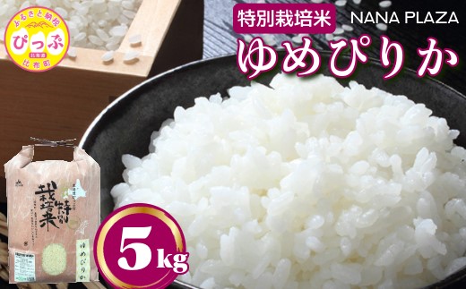 令和7年産 新米 特別栽培米 ゆめぴりか 5kg【ナナプラザ】米 お米 北海道産 北海道米 特Aランク 国産 白米 コメ 北海道 比布町 ぴっぷ 1021-001