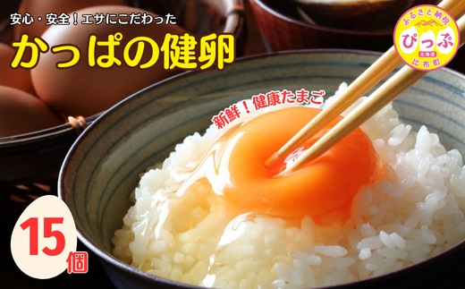 かっぱの健卵15個