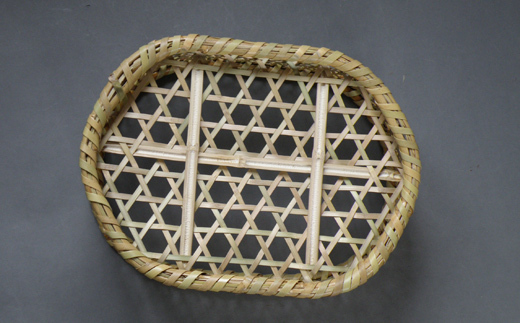 千島笹 椀籠【北の竹工房】日用品 雑貨 竹材 竹製品 加工品 竹細工 籠 かご カゴ 北海道 比布町 ぴっぷ 1003-007