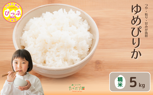 令和7年産 ゆめぴりか 精米 5kg【たかだ畑】 米 お米 北海道米 特Aランク 国産 白米 コメ 2025年産 北海道 比布町 ぴっぷ 1018-006