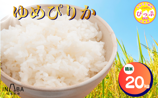 ゆめぴりか 精米 20kg【稲場農場】【先行予約】米 お米 北海道米 特Aランク 国産 白米 コメ 北海道 比布町 ぴっぷ 1024-004