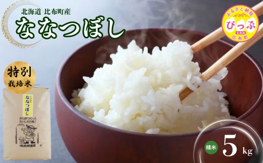 令和7年産 特別栽培米 ななつぼし 精米 5kg【西間農園】 米 お米 北海道産 北海道米 特Aランク 国産 白米 コメ JGAP認証農場 北海道 比布町 ぴっぷ 1005-021