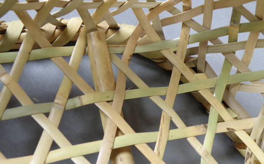 千島笹 椀籠【北の竹工房】日用品 雑貨 竹材 竹製品 加工品 竹細工 籠 かご カゴ 北海道 比布町 ぴっぷ 1003-007