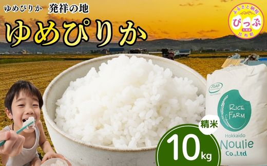 令和7年産 ゆめぴりか 精米 10kg【農業生産法人ノウリエ】米 お米 北海道米 特Aランク 国産 白米 コメ 北海道 比布町 ぴっぷ 1017-006