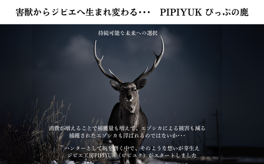 エゾ鹿肉ウインナー 5本入（120g×3袋）【PIPIYUK】ジビエ 鹿肉 鹿 蝦夷鹿 シカ おやつ おつまみ スパイシー 干し肉 北海道 比布町 ぴっぷ 1023-011