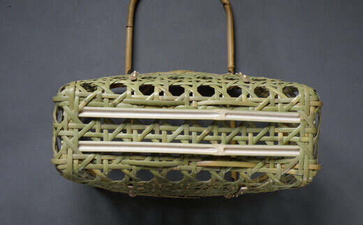 千島笹 八つ目編みバッグ【北の竹工房】日用品 雑貨 竹材 竹製品 加工品 竹細工 籠 かご カゴ 北海道 比布町 ぴっぷ 1003-010