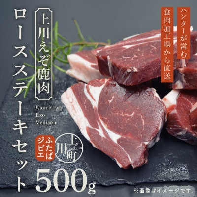 ハンターが営む鹿肉加工工場の「上川えぞ鹿肉 ロースステーキ」500g【4000】【配送不可地域：離島】【1566577】