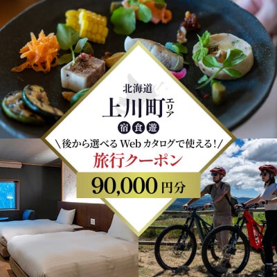 【北海道ツアー】上川町 後から選べる旅行Webカタログで使える!旅行クーポン 9万円分【1181758】