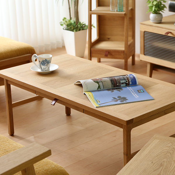 〈luonto〉106リビングテーブル カラー：ブラウン