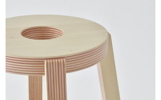 スツール「PW stool」　カラー：redorange