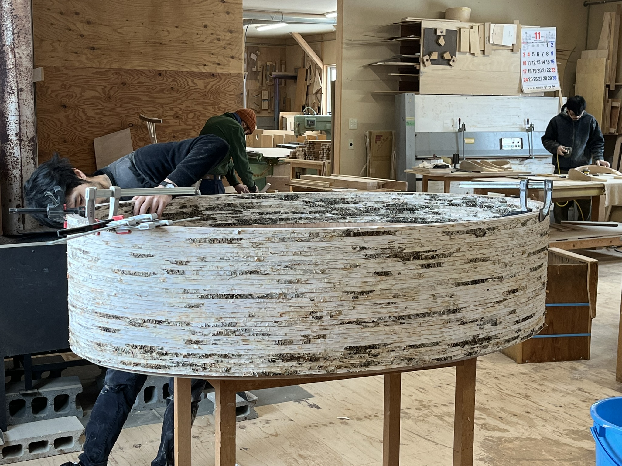 【木と暮らしの工房】シラカバ・トレー　＜サイズ：S／カラー：Brown（茶）＞