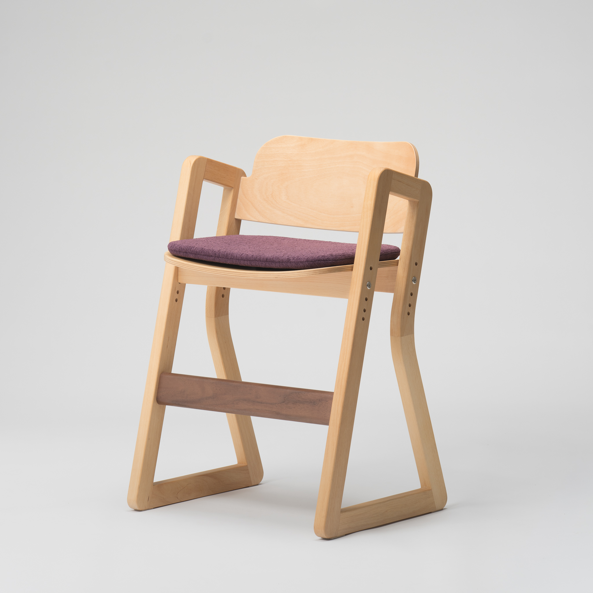 ハンの木の家具 チェアー01 専用クッションカラー：パープル