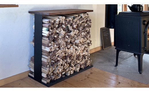 Firewood Shelf 薪棚〈樹種：ウォールナット〉Mサイズ