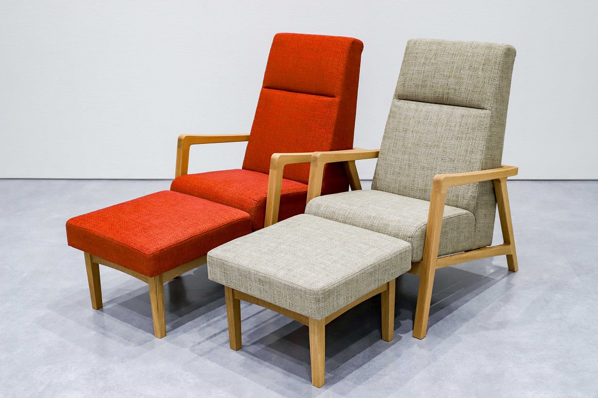 Personal relaxing chair＆ottoman(パーソナル　リラクシングチェア＆オットマン）カラー：グレー【22070002】