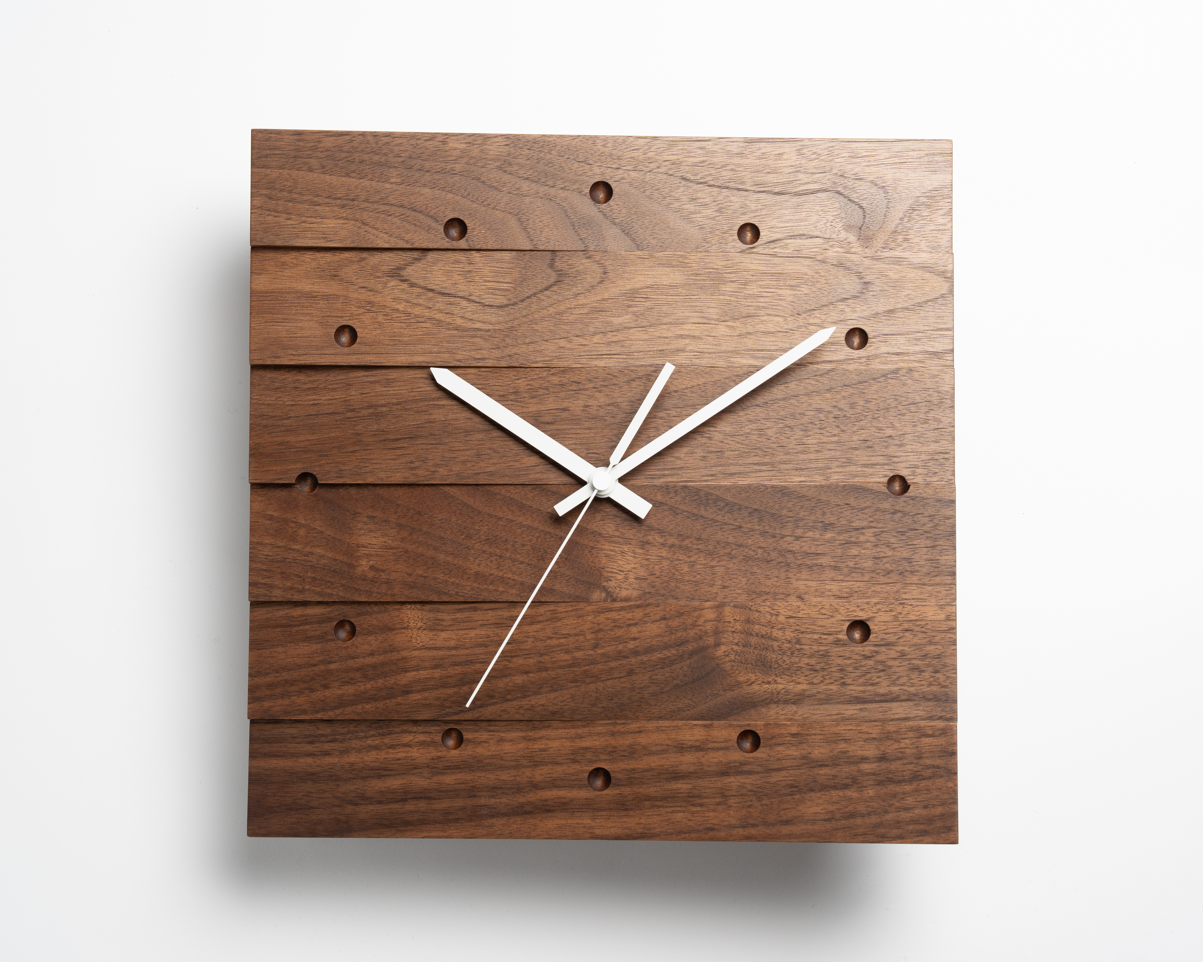 掛け時計(大)＜樹種：ウォールナット＞