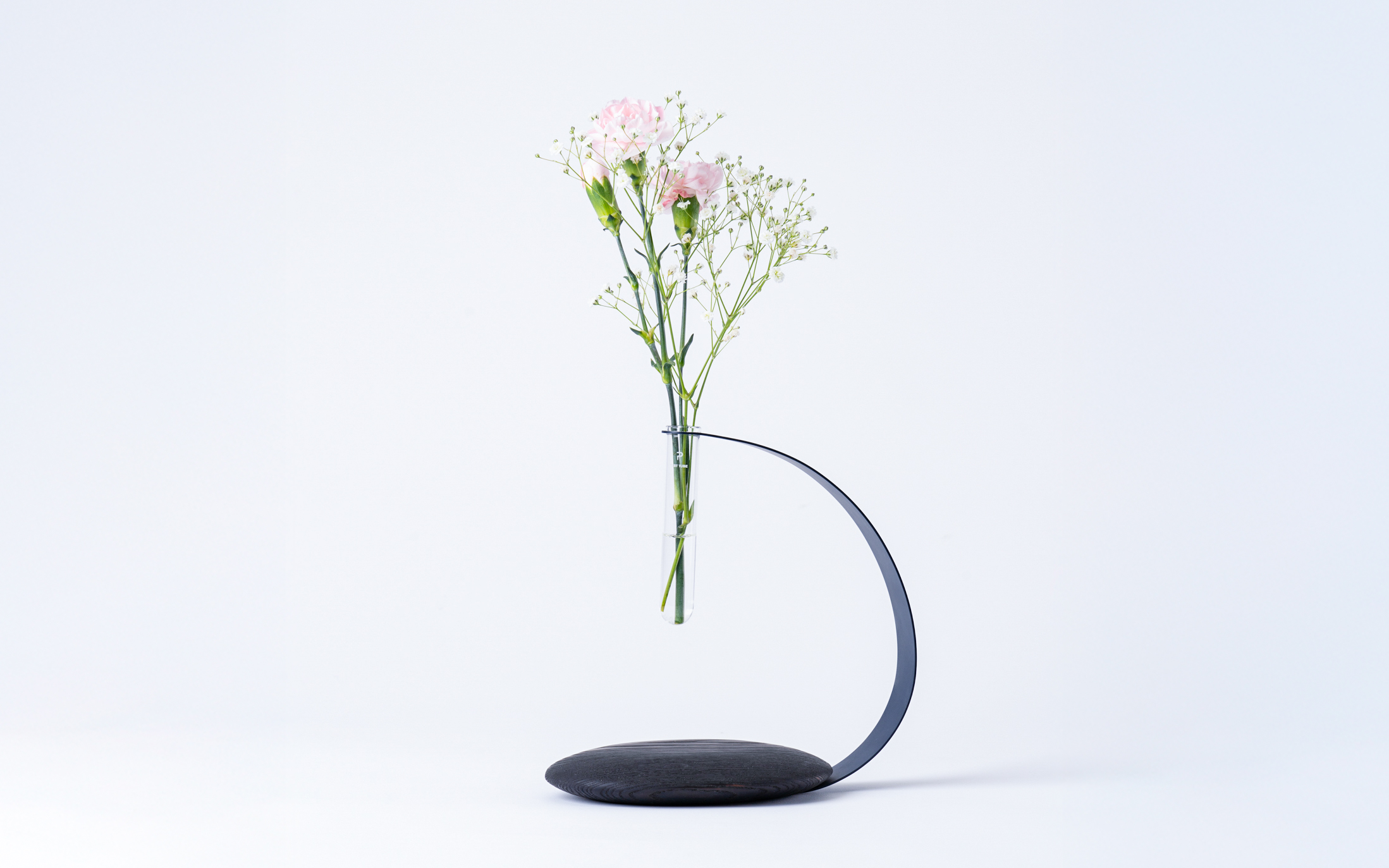 一輪挿し（ノックダウン式）：宙の支柱　カラー：ブラック