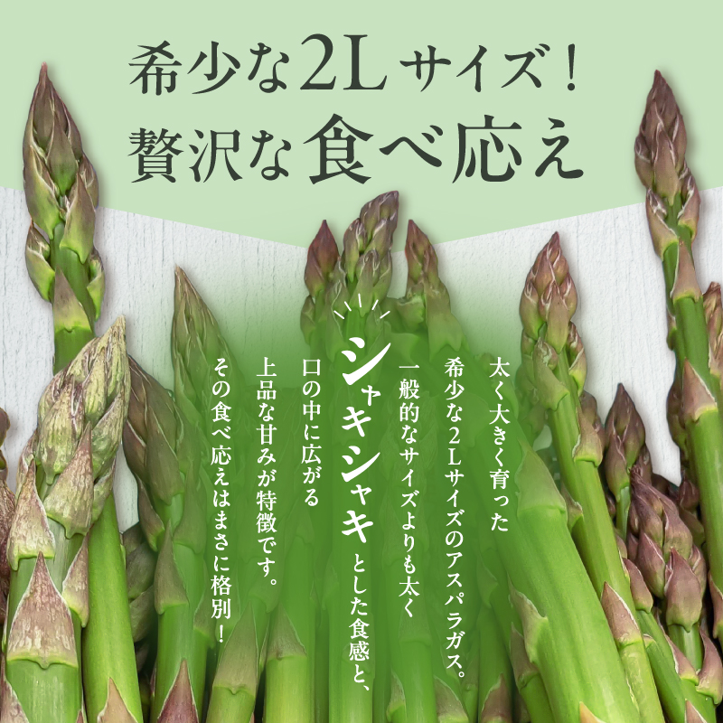 【大坪農園】≪2026年 先行予約≫ 「2L採れたてアスパラ」＆「トノトの白 2024」ペアリングセット