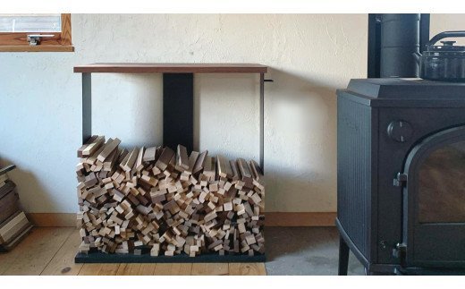Firewood Shelf 薪棚〈樹種：ウォールナット〉Mサイズ