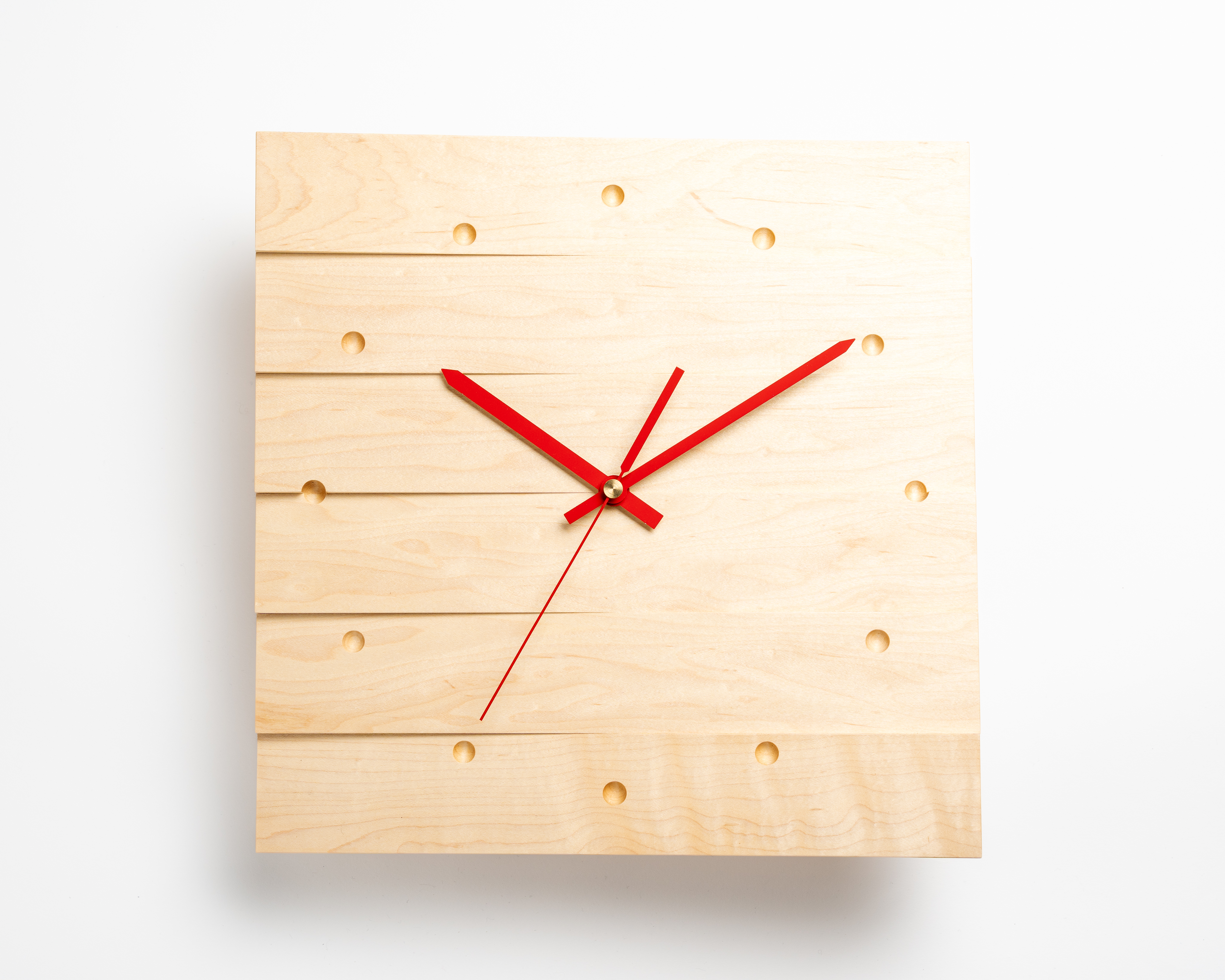 掛け時計(大)＜樹種：メープル＞