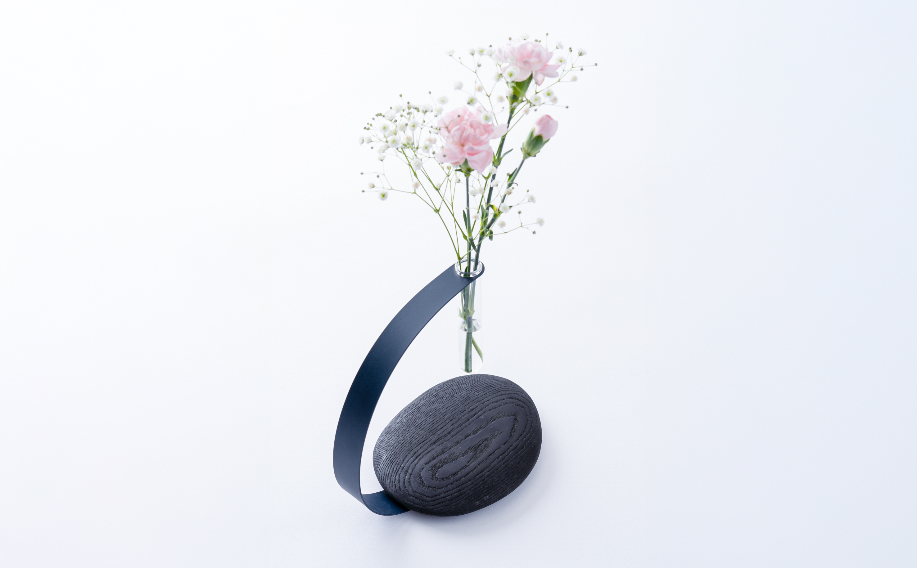 一輪挿し（ノックダウン式）：宙の支柱　カラー：ブラック