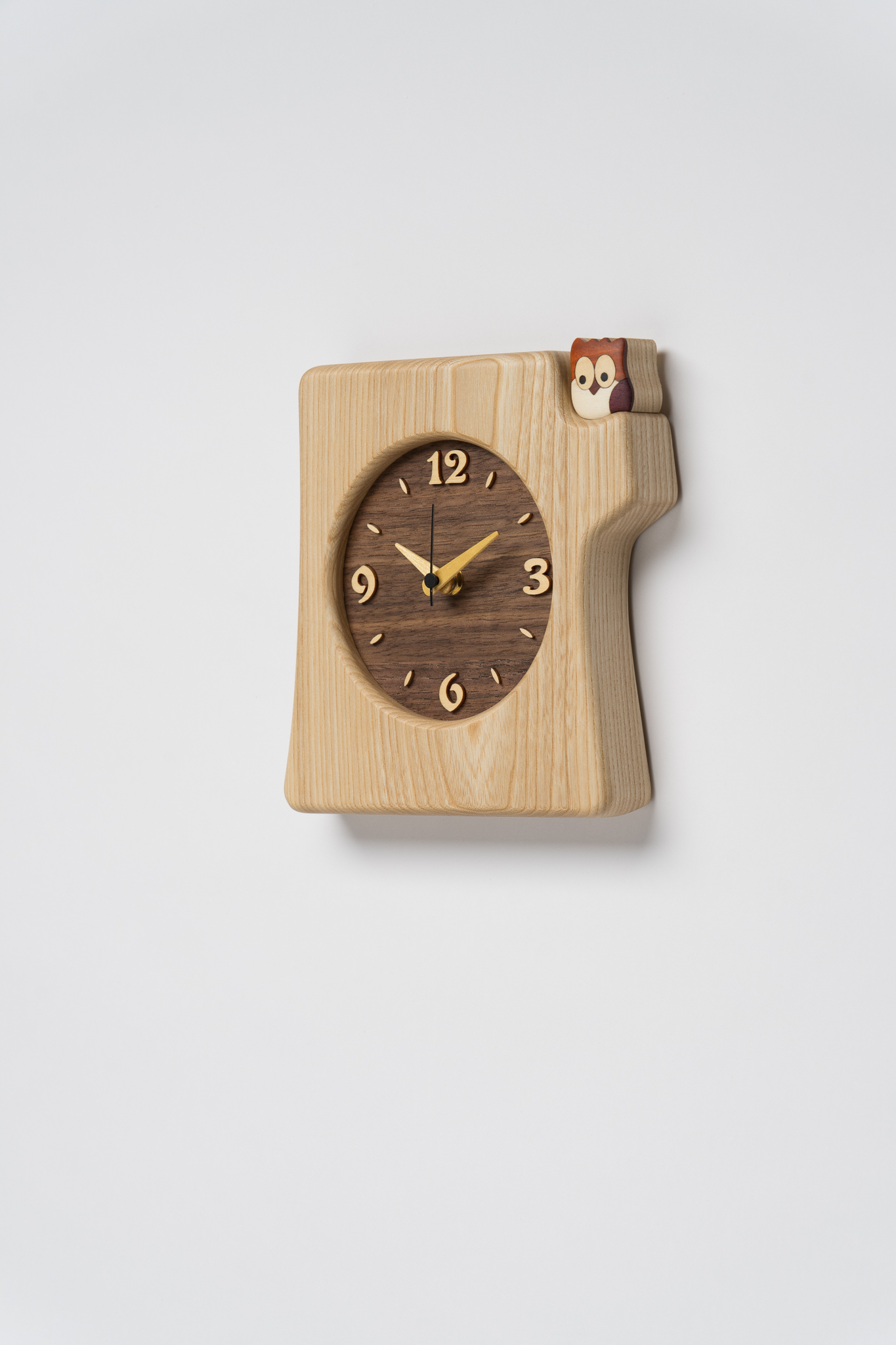 【工房ペッカー】KK-1 切株掛置時計